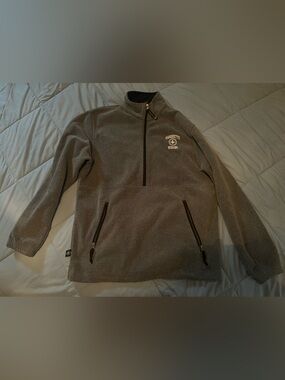 Marquette Nursing Grey Quarter-Zip Fleece Pullover